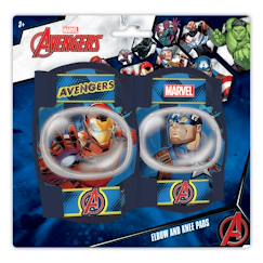 Jouet-Jeux de plein air-Sports de glisse et à roues-Casques, protections et autres accessoires-Protections genoux et coudes Avengers