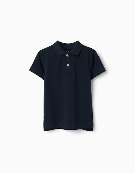 Polo en coton piqué à manches courtes  - vertbaudet enfant