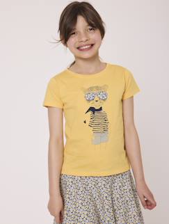 -T-shirt manches courtes 100% coton fille