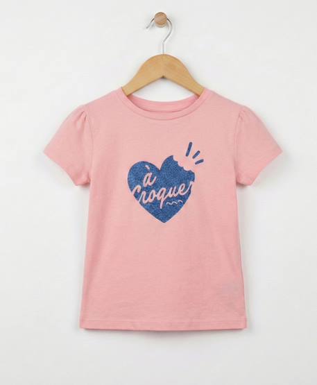 Fille-T-shirt manches courtes 100% coton fille