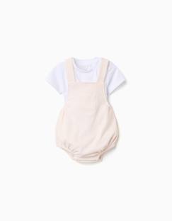 -Body en coton + combinaison à rayures