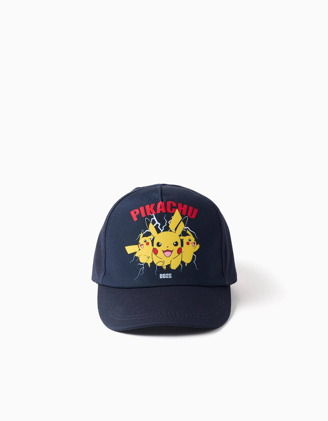Casquette En Serg Avec Imprim Pikachu Bleu Fonc 12 €