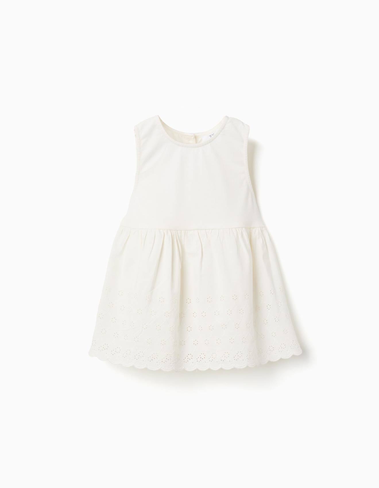 Blouse Sans Manches En Coton Avec Broderie Anglaise Beige Clair 17 €