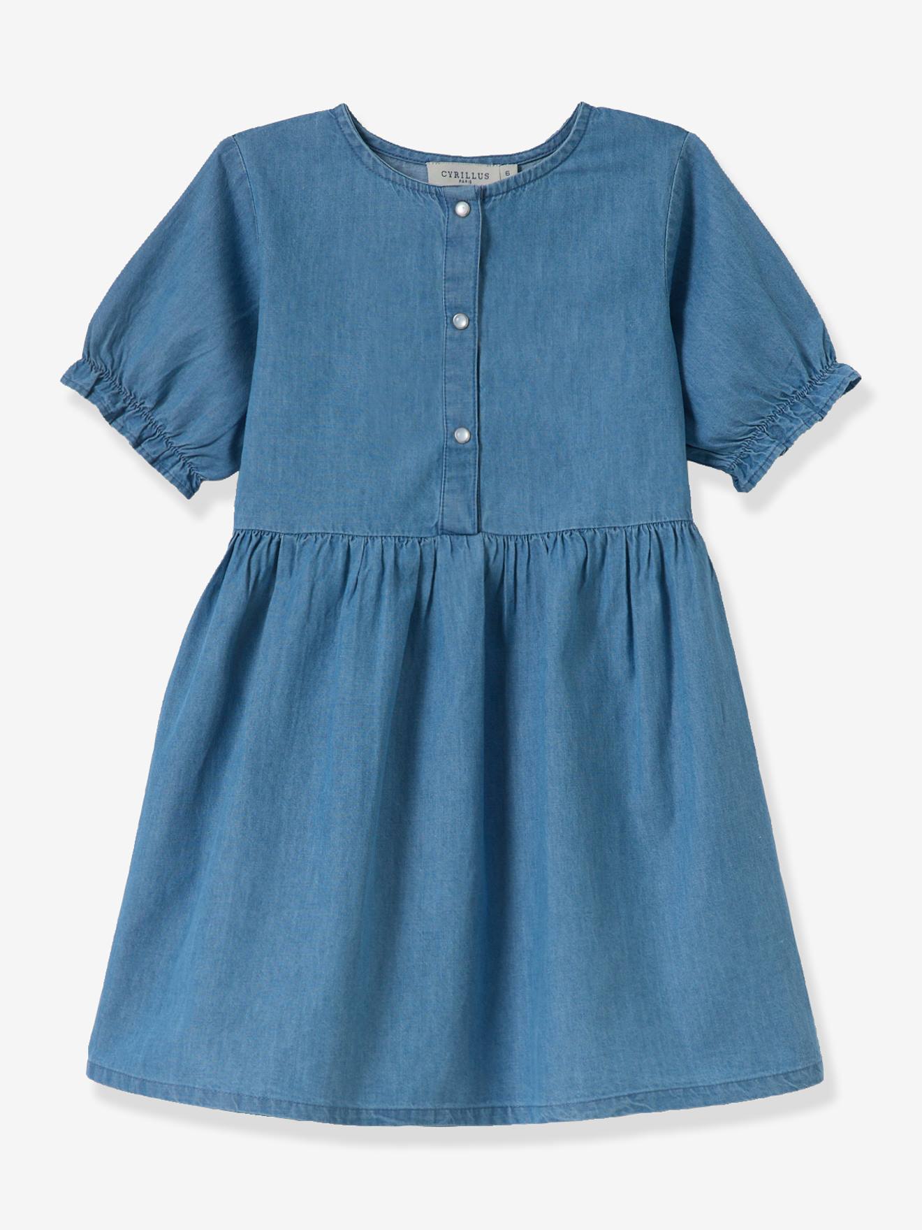 Robe courte denim stone