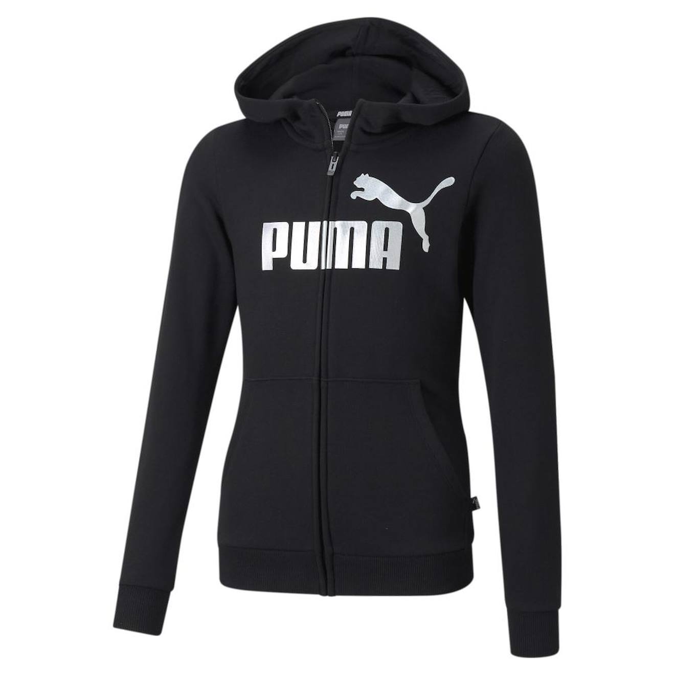 Sweat Zipp Fille Capuche Essential Logo Full Noir 30 €