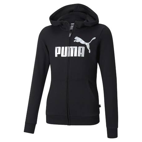 Fille-Sweat zippé fille essential logo full