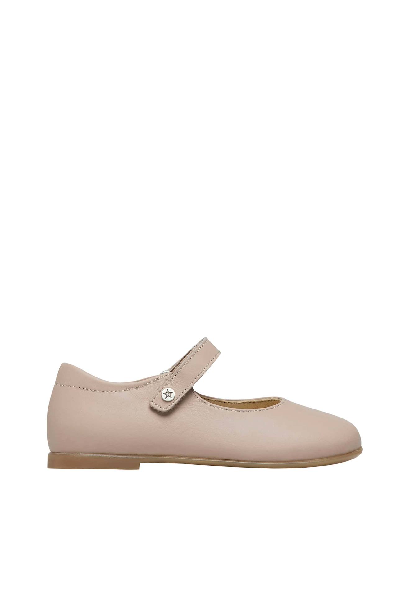 Ballerines En Cuir Avec Bride Darling Rose Antique-