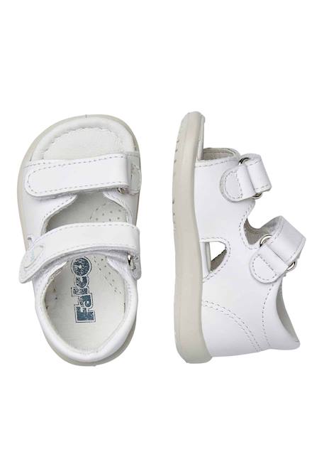 Sandales ouvertes à scratch new river Blanc-+Marine-+Rose- 4 - vertbaudet enfant 