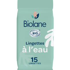 Puériculture-Lingettes à l'eau certifiées biologiques