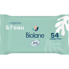 -Lingettes à l'eau certifiées biologiques