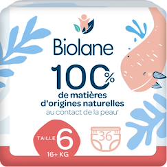 Puériculture-Toilette de bébé-Propreté et change-Couches jetables-Couches culottes écologiques taille 6 16+kg - 36 couches