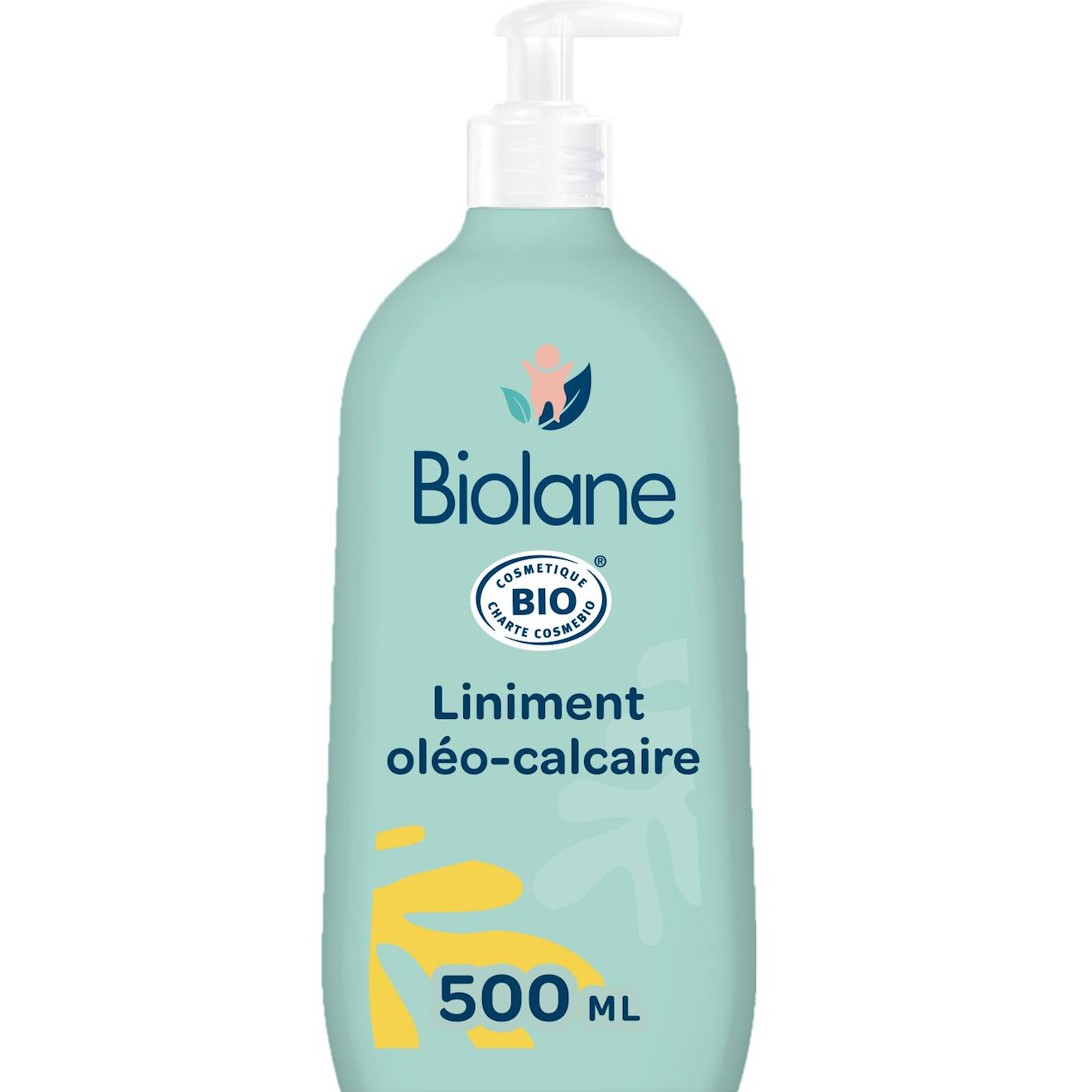 Liniment Oléo-calcaire Certifié Biologique 500ml Vert (Biolane) - Couverture