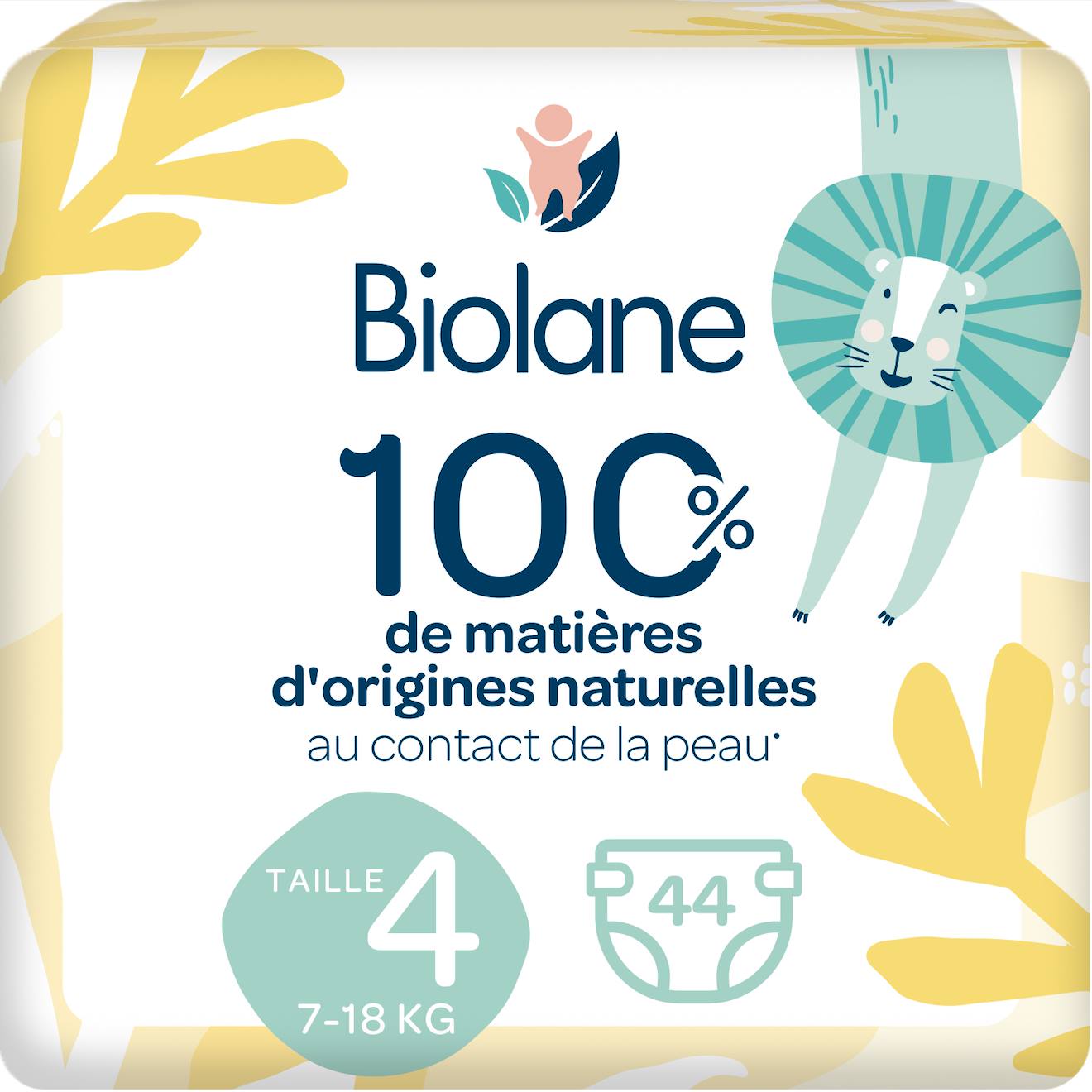 Couches Écologiques Taille 4 De 7 À 18kg - 44 Couches Blanc