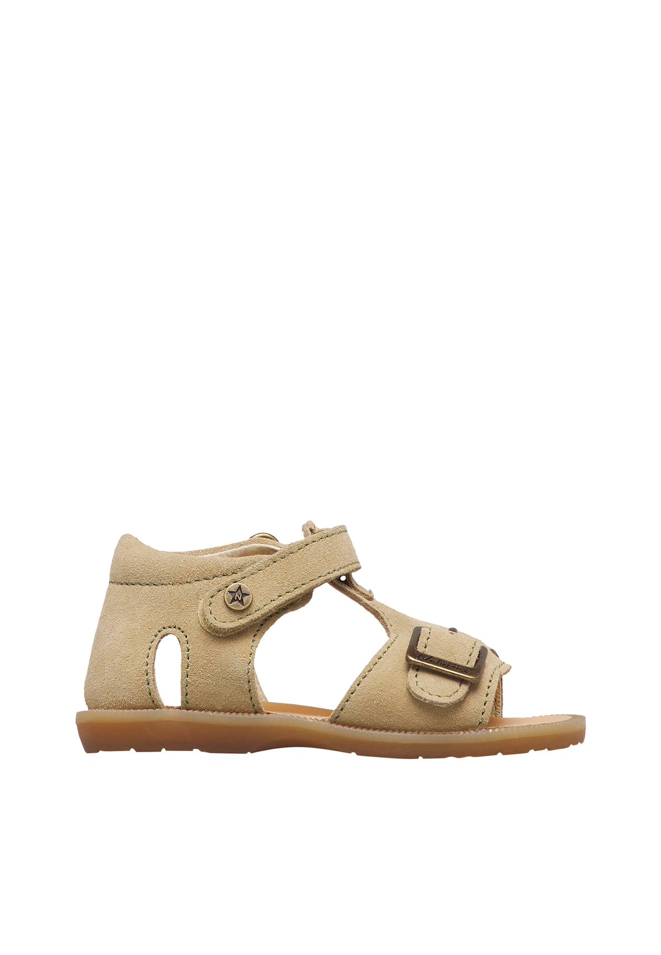 Sandales En Daim Quarzo Beige