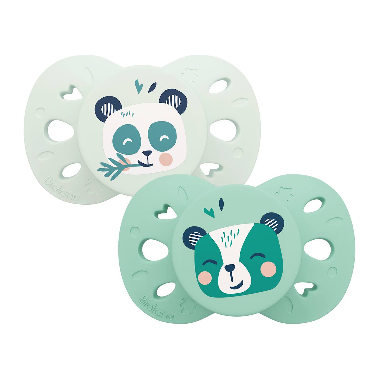 Sucette Anatomique Animaux - 18+ Mois - Lot De 2 Vert