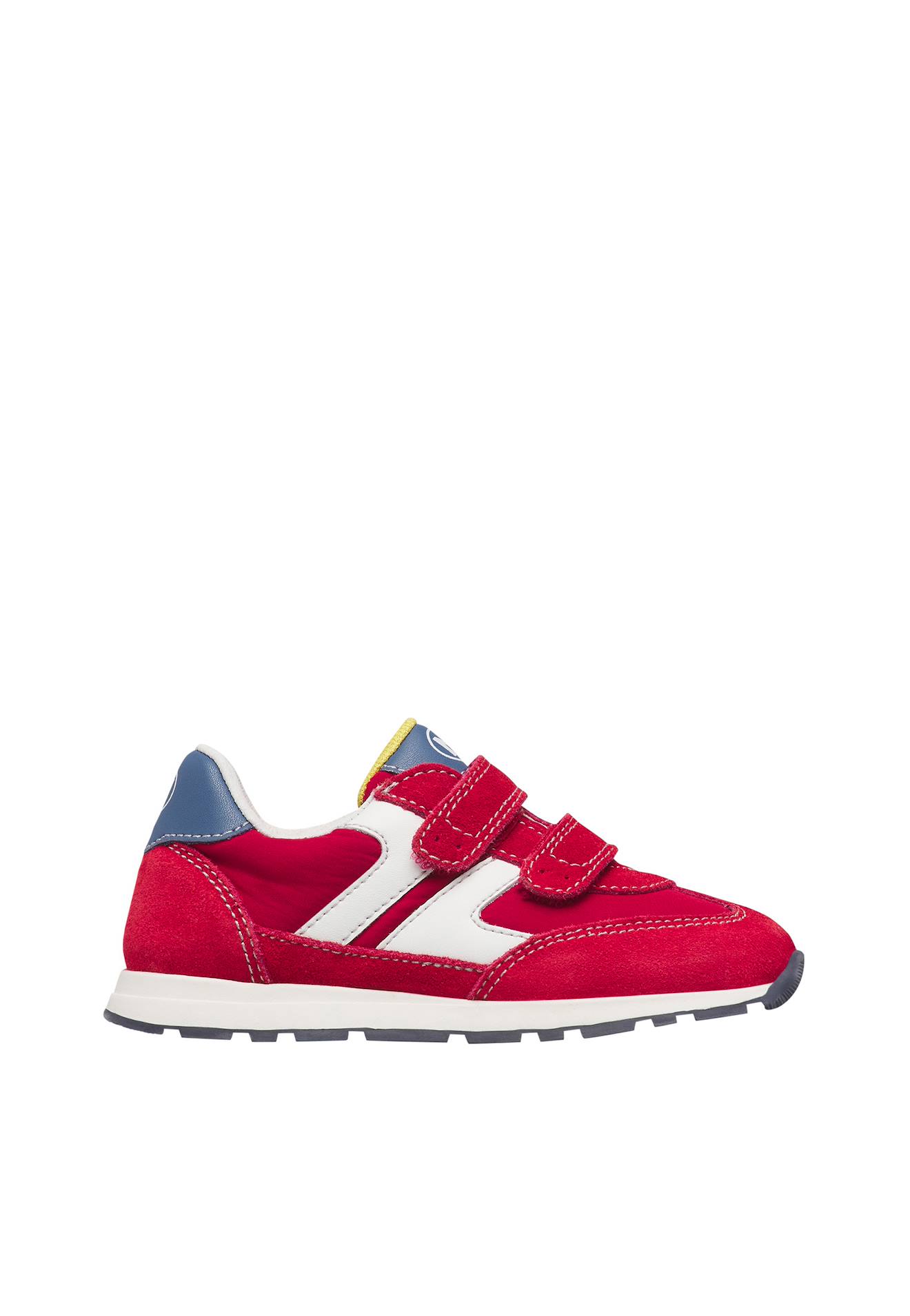 Sneakers En Cuir Et Tissu Miblo Vl. Rouge