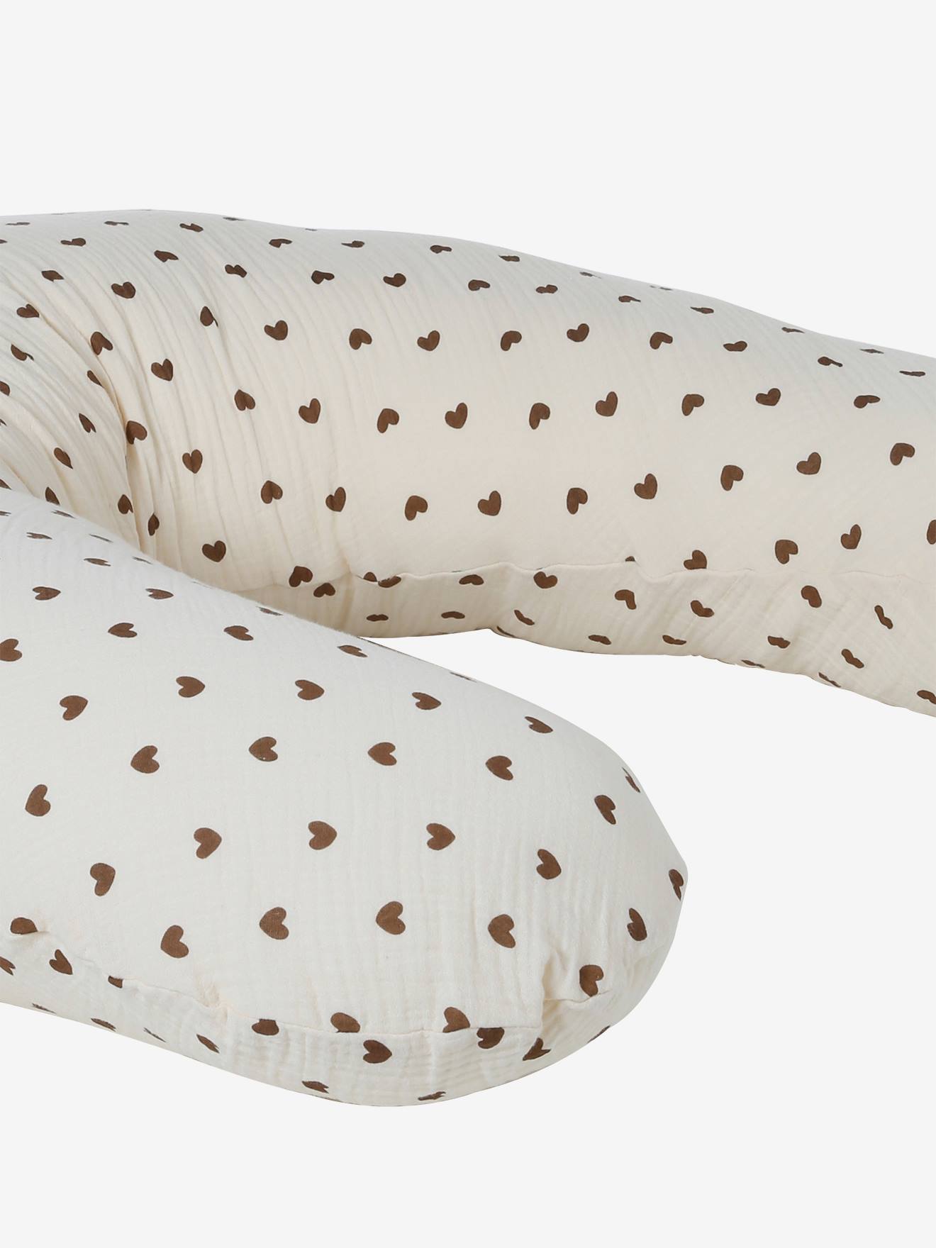 Coussin allaitement avec housse coeur fondant (Vertbaudet) - Image 1