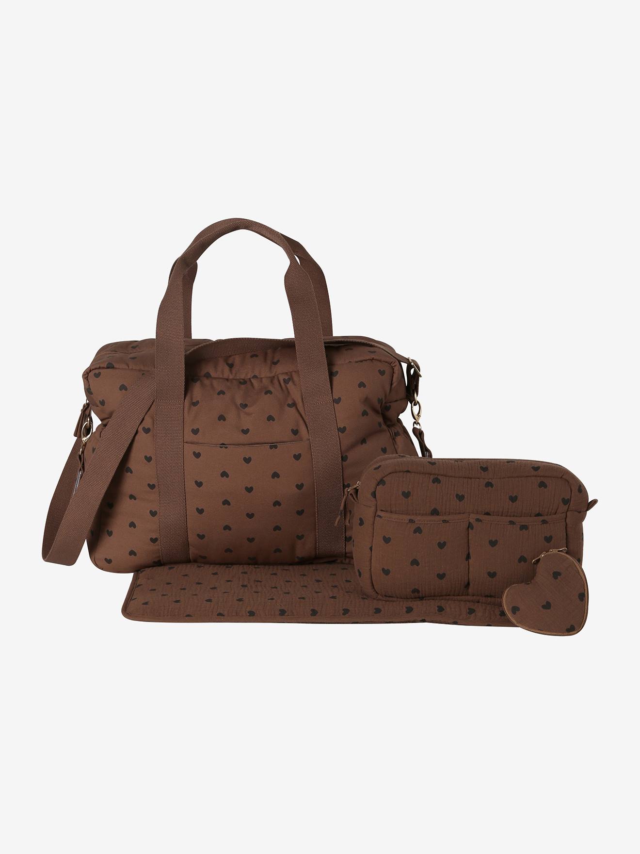 Sac à langer bandoulière 24h noisette (Vertbaudet) - Image 1