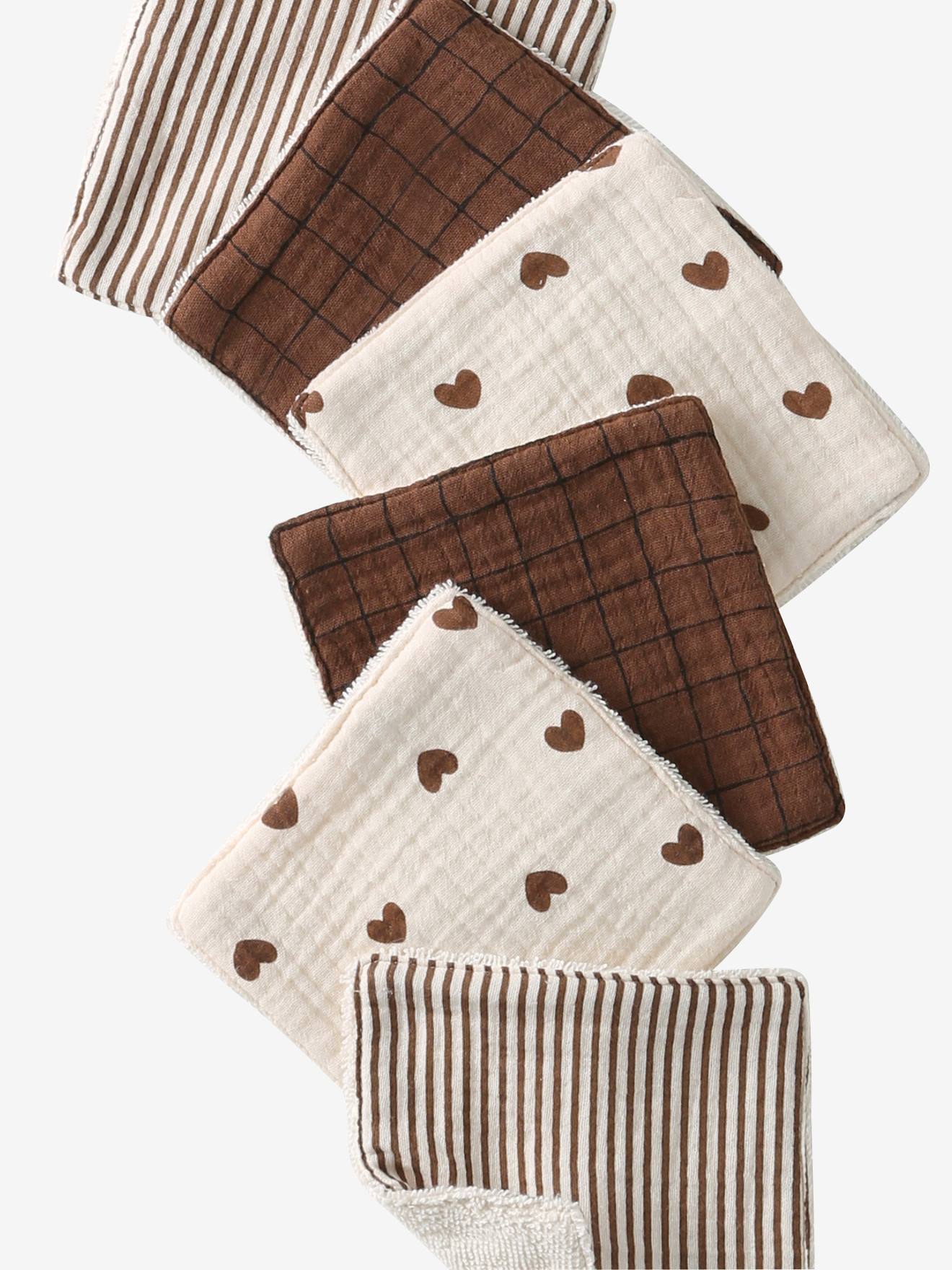 Lot de 6 lingettes lavables ficelle (Vertbaudet) - Image 1