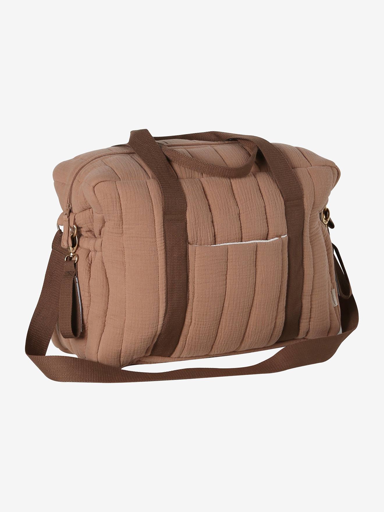 Sac à langer COLINA gaze de coton nutty (Vertbaudet) - Image 1