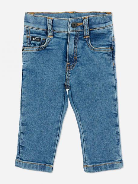 Jean taille élastique Bleu clair+Bleu foncé 1 - vertbaudet enfant 