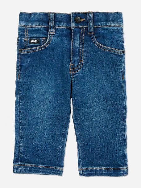 Jean taille élastique Bleu clair+Bleu foncé 4 - vertbaudet enfant 