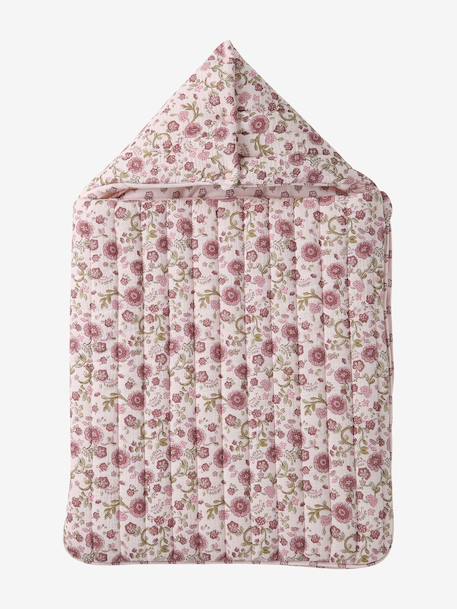 Vertbaudet - Nid d'ange enveloppant en coton rose imprimé