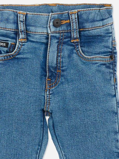 Jean taille élastique Bleu clair+Bleu foncé 3 - vertbaudet enfant 