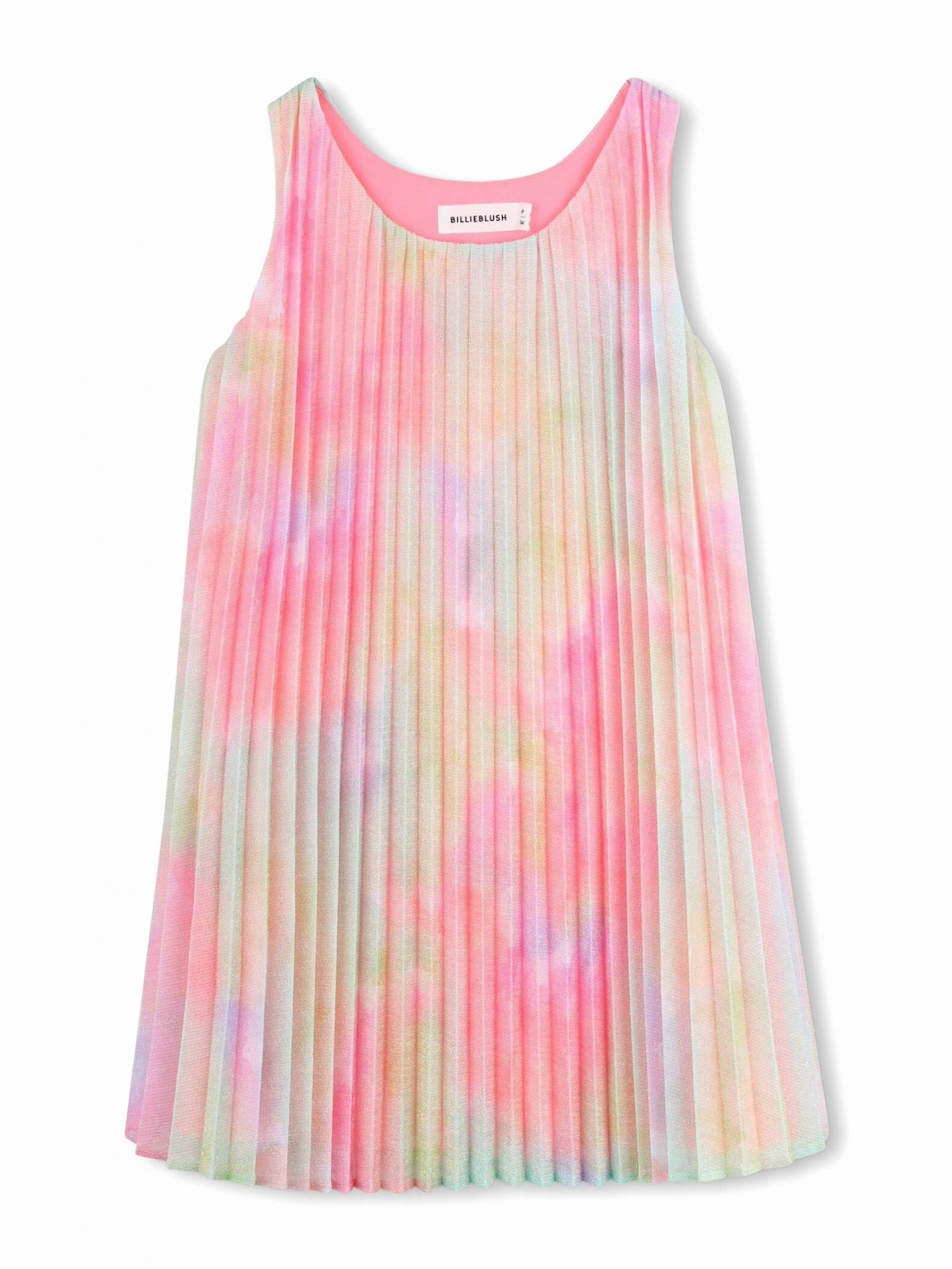 Robe plissée multicouleur