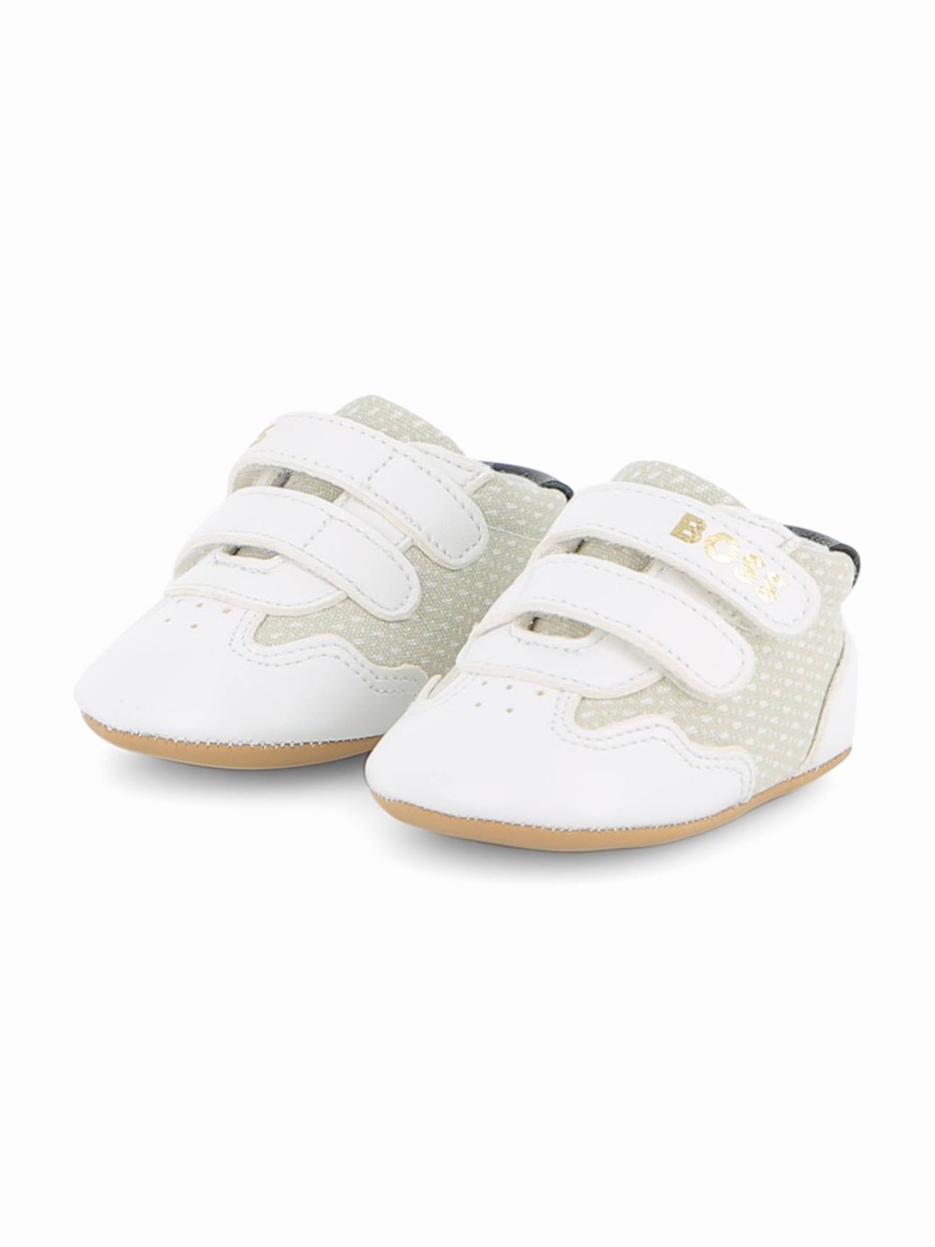 Chaussons Bb Style Basket Scratchs Blanc 52 €
