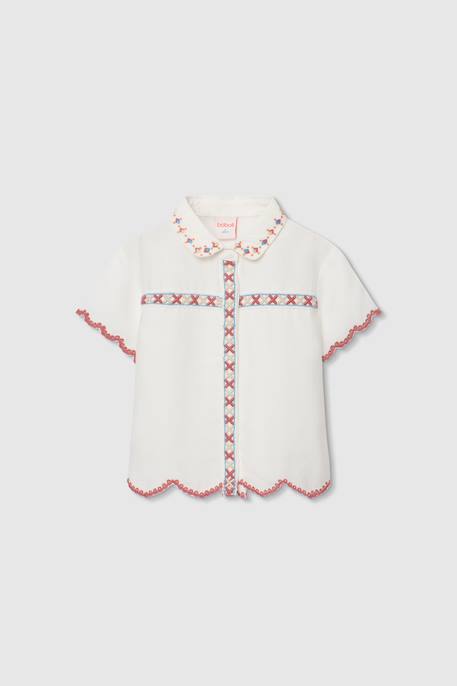 Fille-Chemise, blouse, tunique-Chemise fille  coton