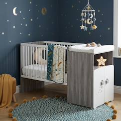Chambre et rangement-Chambre-Lit bébé combiné évolutif en bois - nao