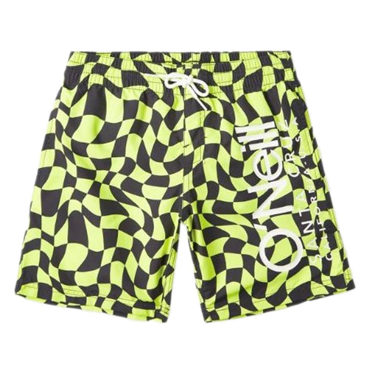 Short De Bain Garçon Cali Crazy 14 Jaune