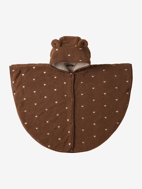 Bébé-Manteau cape doublé sherpa