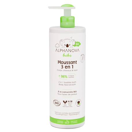 Alphanova - Moussant 3-en-1 Bio 400ml Multicolore