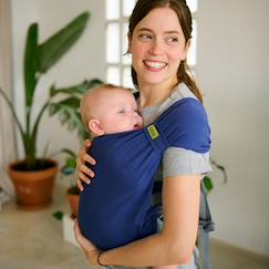 Porte-bébé hybride boba bliss bleu marine  - vertbaudet enfant