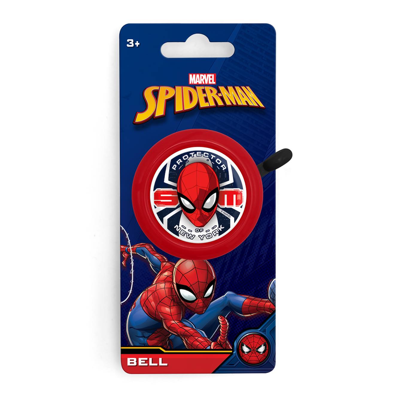 Sonnette De Velo Enfant Spider-man Rouge Sonnette De Velo Enfant Spider-man Rouge
