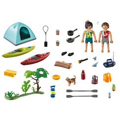 Jouet-Jeux d'imagination-Famille et tente 71425