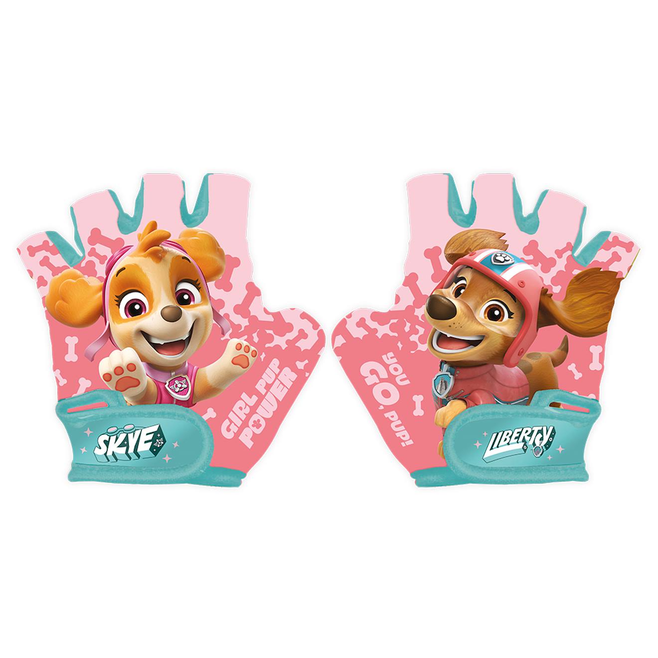 Gants De Vélo Enfant Pat Patrouille Rose/turquoise Gants De Vélo Enfant Pat Patrouille Rose/turquoise