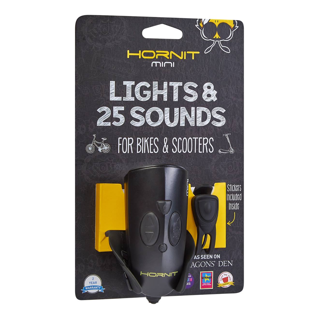 Klaxon Et Lumiere Pour Velo Et Trottinette Enfant Noir