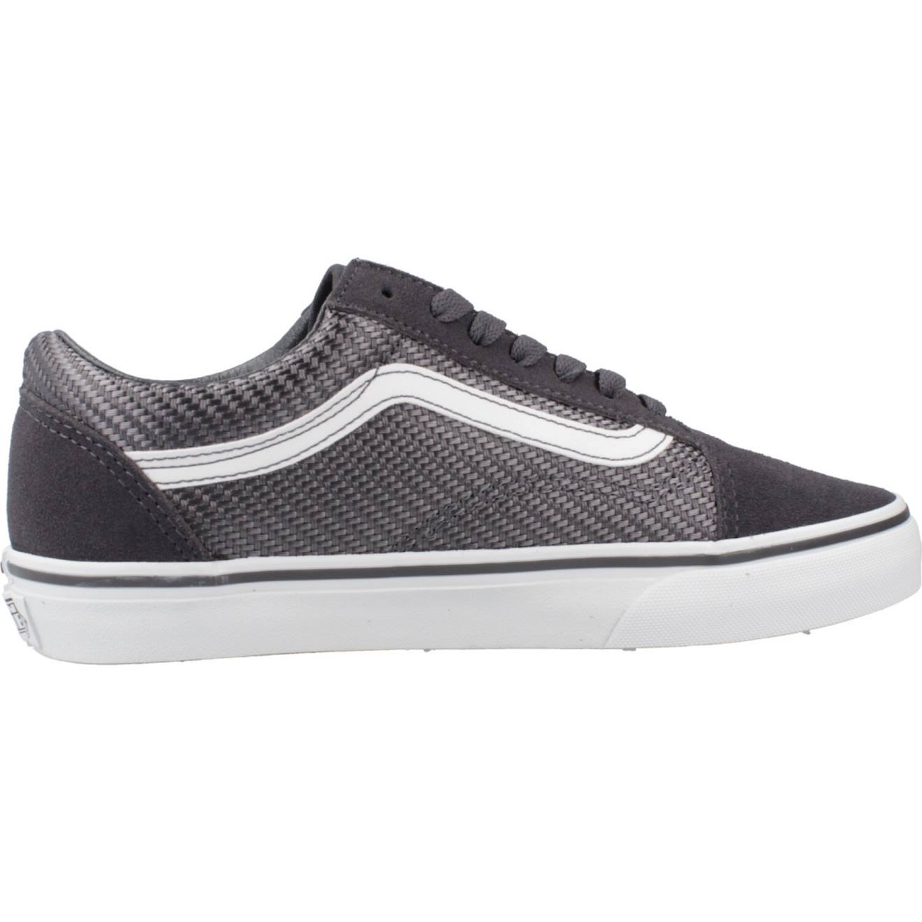Basket Garçon Modèle Old Skool Gris Asphalt
