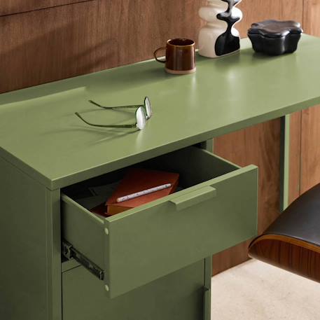 Bureau enfant acier laminé 1 tiroir Beige+Bleu+Kaki+Noir+Terracotta 17 - vertbaudet enfant 