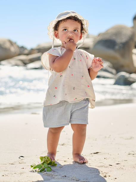 Bébé-Short-Short bébé fille en gaze de coton
