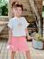 T-shirt manches courtes fille écru 2 - vertbaudet enfant 