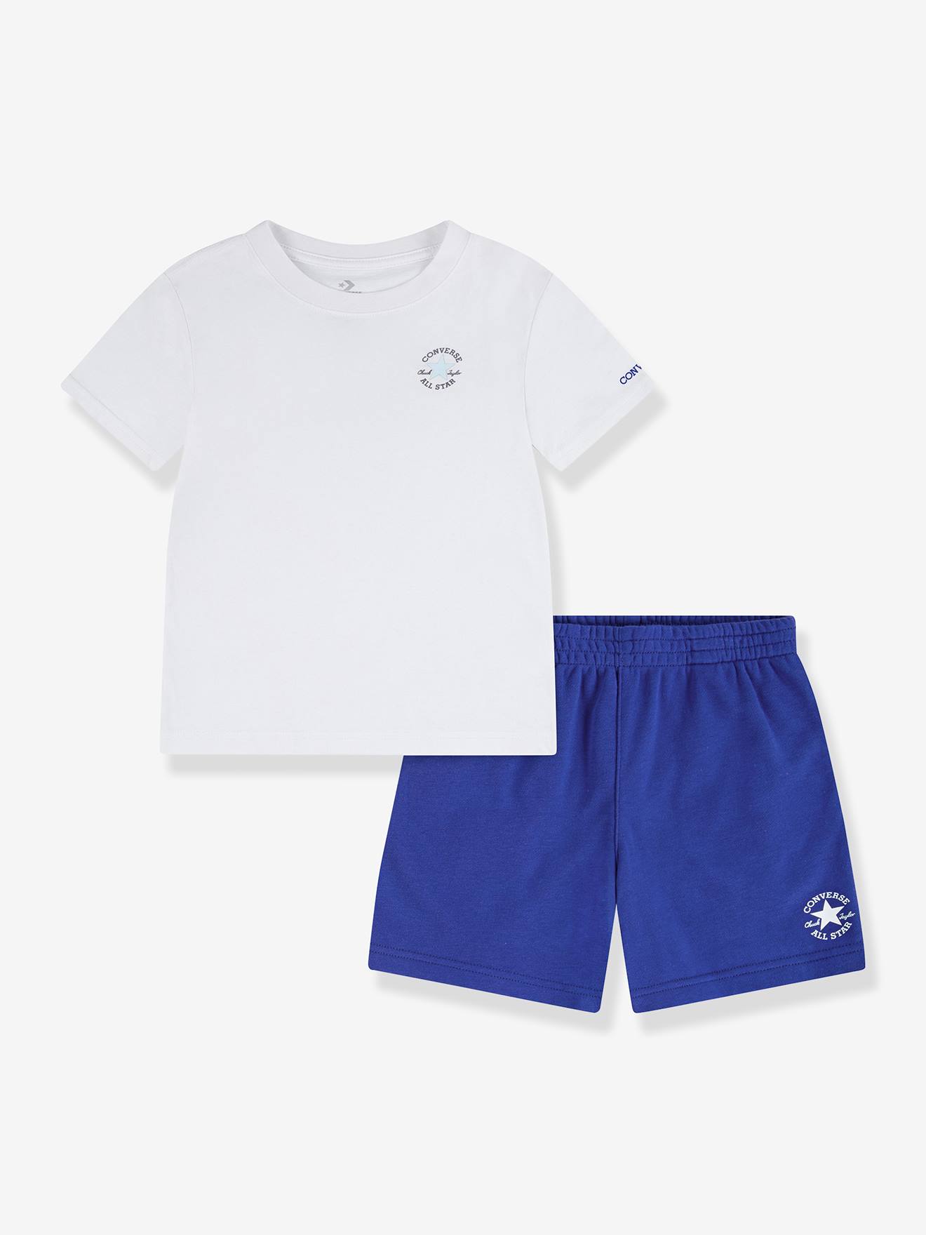 Ensemble short t-shirt bleu