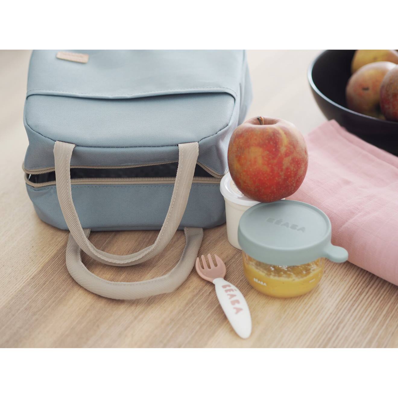Sac Repas Isotherme Pratique, Capacité 5 L Vert Bleu (Béaba) - Image 1