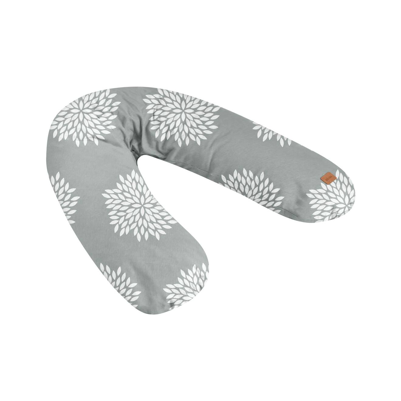 Coussin D'allaitement Confortable Et Multifonctions Big Flopsy Fleur Gris