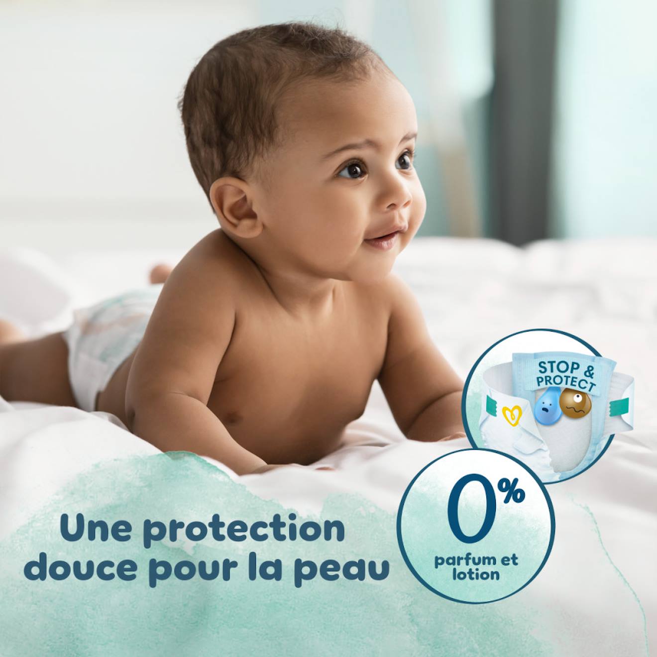 Harmonie Couches Taille 5, 152 Couches, 11kg - 16kg Pack 1 Mois Blanc (Pampers) - Image 2