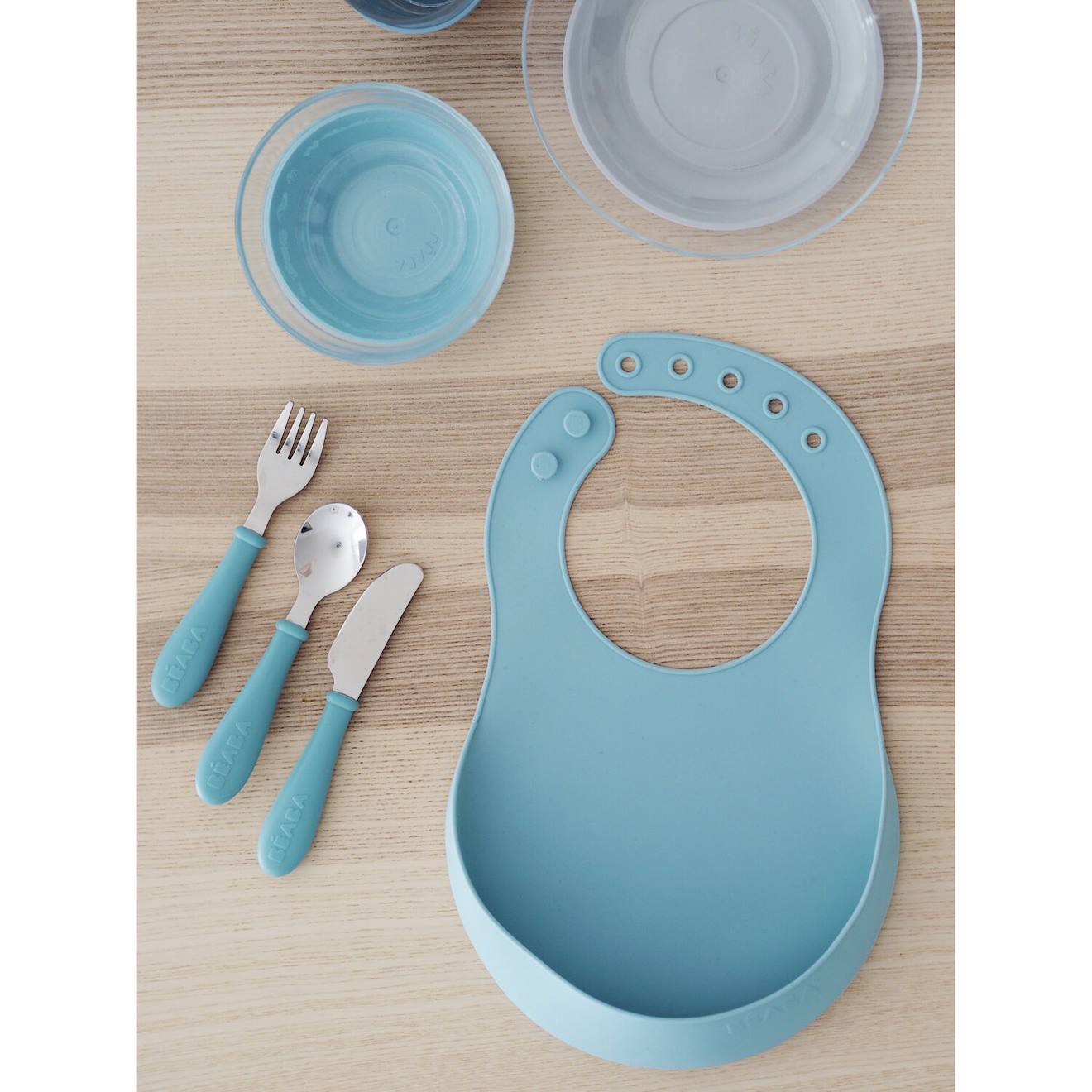 Lot De 2 Bavoirs En Silicone Vert Aéré (Béaba) - Image 2