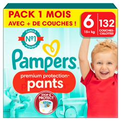 Puériculture-Toilette de bébé-Propreté et change-Couches jetables-132 couches-culottes premium protection, taille 6, 15+ kg